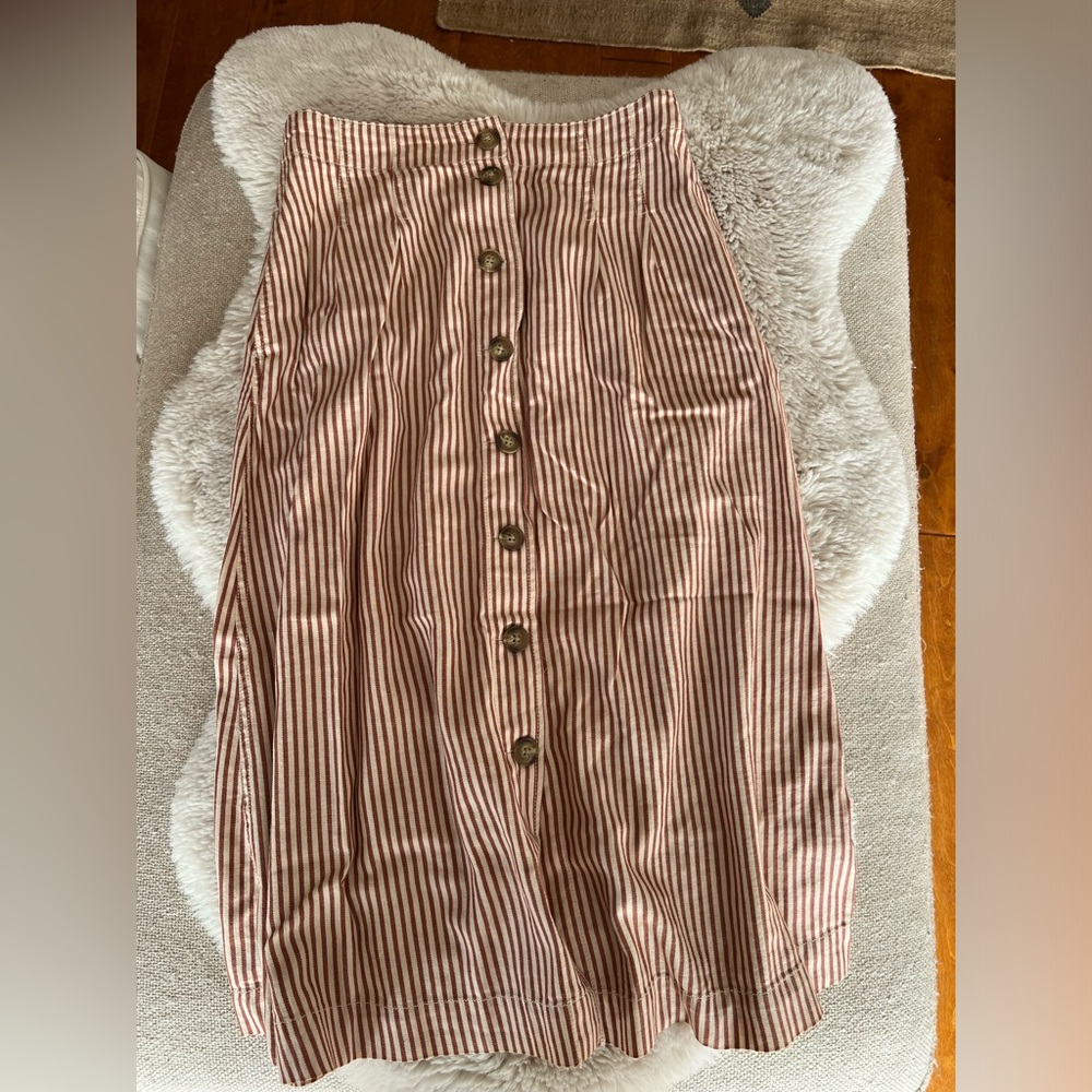 Madewell stripe skirt